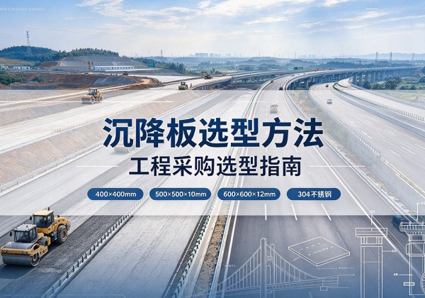 夏津沉降板选择方法